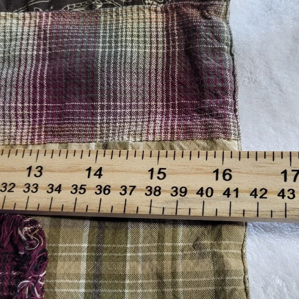 Nancy's Nook By Victorian Heart Placemat Set of 2 Primitive Quilt Design 16x11‎